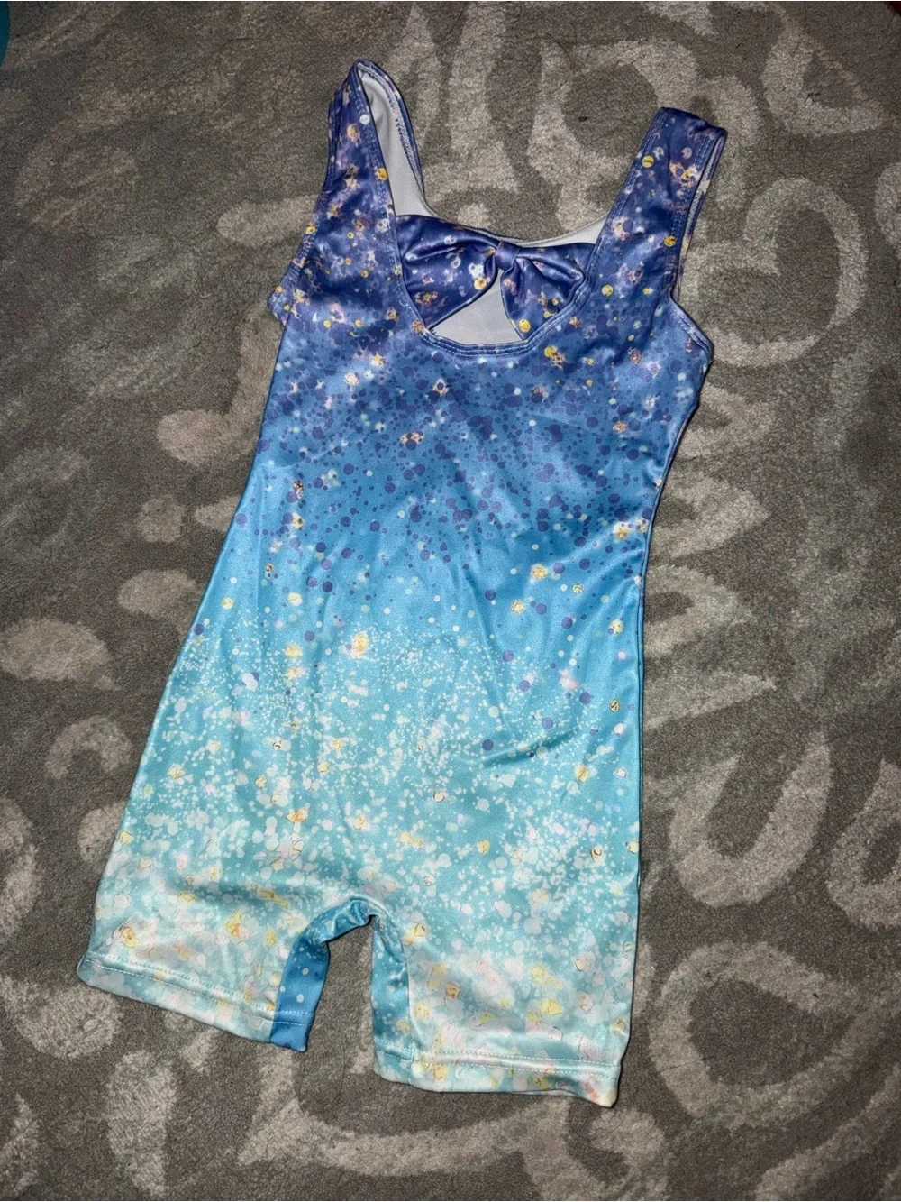 Kids Gymnastics Bundle of 4 Floral & Animal Print One-Piece Romper - Multicolor